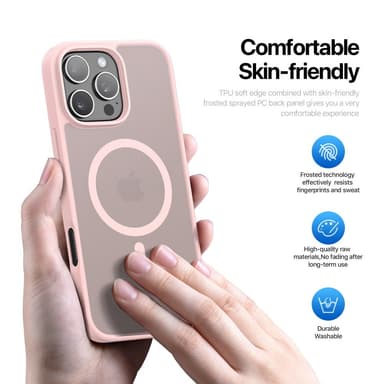 DUX DUCIS iPhone 16 Pro Yind Series Matta viimeistely Suojakuori - Pinkki