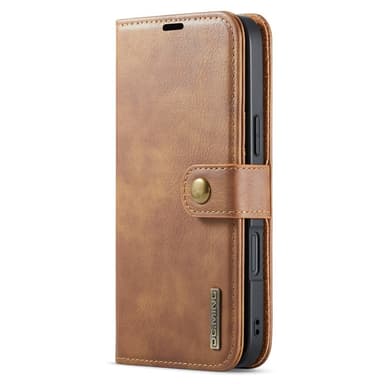 DG MING iPhone 16 2-in-1 magneetti lompakkokotelo - Ruskea