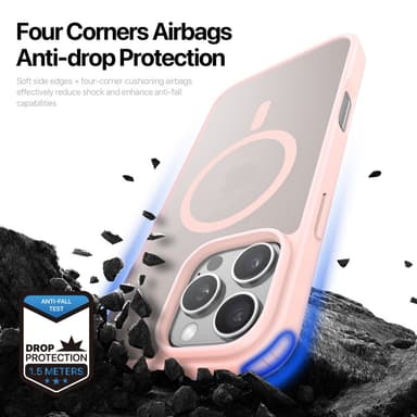 DUX DUCIS iPhone 16 Pro Yind Series Matta viimeistely Suojakuori - Pinkki