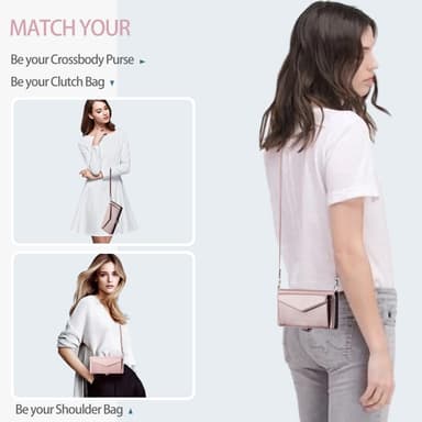 SKALO iPhone 16 Plus Evelope Clutch 5-Lokeroa - Ruusukulta
