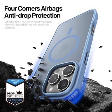 DUX DUCIS iPhone 16 Pro Max Yind Series Matta viimeistely Suojakuori - Sininen
