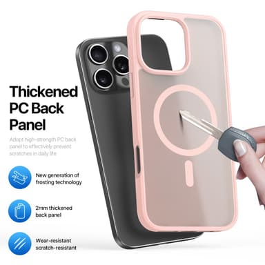 DUX DUCIS iPhone 16 Pro Yind Series Matta viimeistely Suojakuori - Pinkki