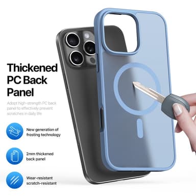 DUX DUCIS iPhone 16 Pro Max Yind Series Matta viimeistely Suojakuori - Sininen