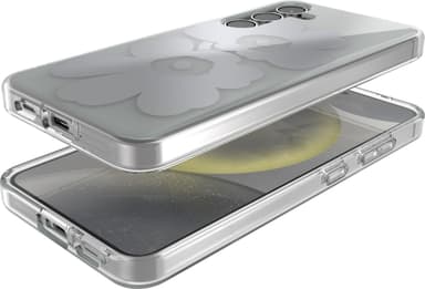 Samsung Galaxy S24 Marimekko Dual Layer suojakuori (harmaa/hopea)