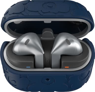 Samsung Galaxy Buds3/Pro Marimekko suojakotelo (musta/sininen)
