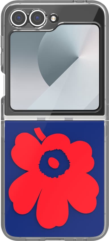 Samsung Galaxy Flip6 Marimekko Dual Layer suojakuori (sininen/pun.)