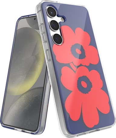 Samsung Galaxy S24 Marimekko Dual Layer suojakuori (sininen/punainen)