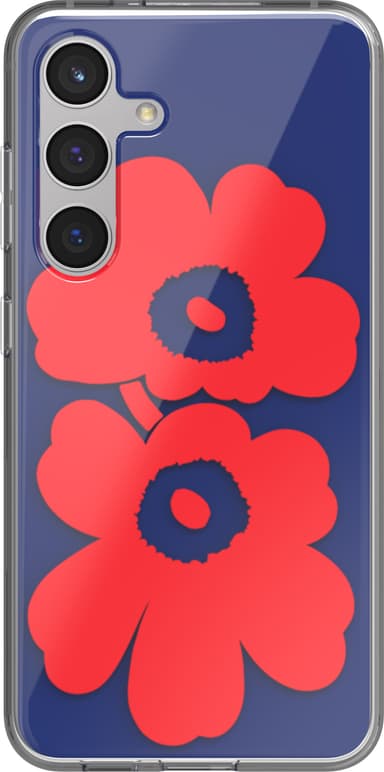 Samsung Galaxy S24 Marimekko Dual Layer suojakuori (sininen/punainen)