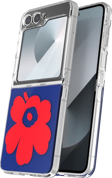 Samsung Galaxy Flip6 Marimekko Dual Layer suojakuori (sininen/pun.)