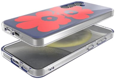 Samsung Galaxy S24 Marimekko Dual Layer suojakuori (sininen/punainen)