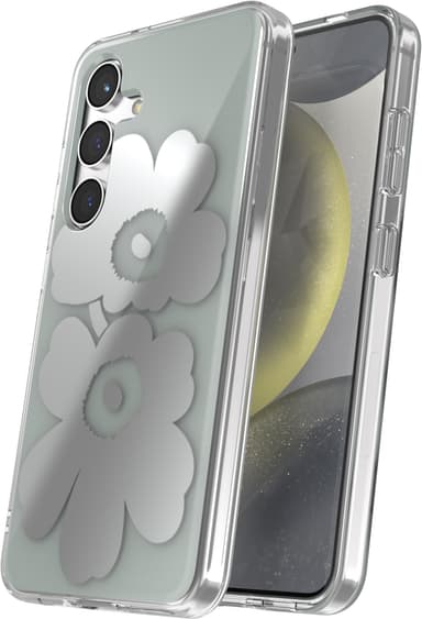 Samsung Galaxy S24 Marimekko Dual Layer suojakuori (harmaa/hopea)