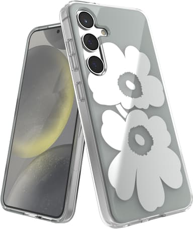 Samsung Galaxy S24 Marimekko Dual Layer suojakuori (harmaa/hopea)
