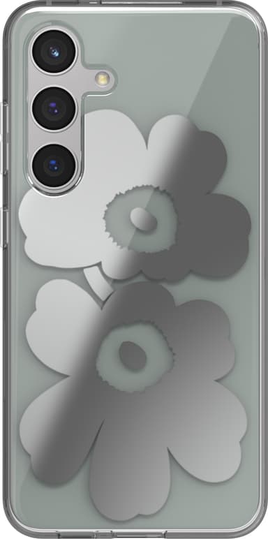 Samsung Galaxy S24 Marimekko Dual Layer suojakuori (harmaa/hopea)