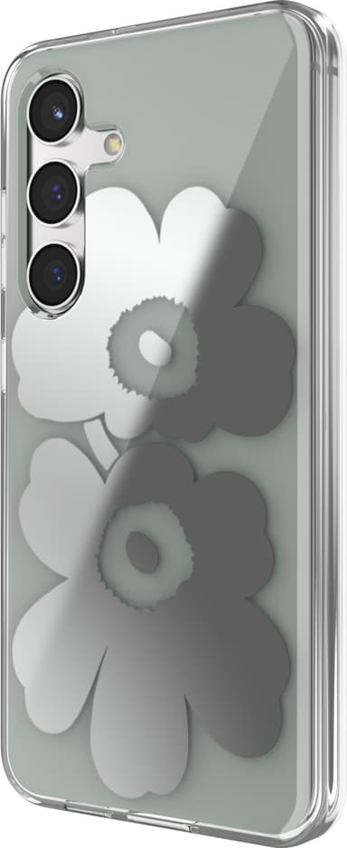 Samsung Galaxy S24 Marimekko Dual Layer suojakuori (harmaa/hopea)