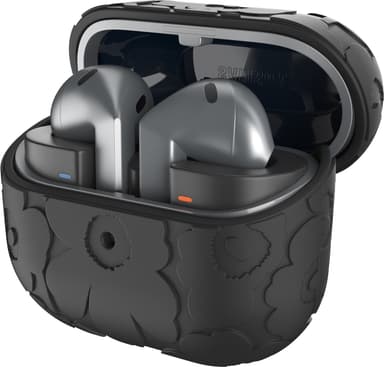 Samsung Galaxy Buds3/Pro Marimekko suojakotelo (musta/musta)