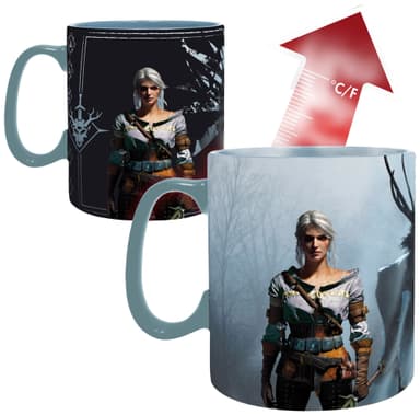 ABYstyle The Witcher lämpöön reagoiva muki (Geralt & Ci)