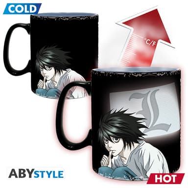 ABYstyle Death Note lämpöön reagoiva muki (Kira & L)
