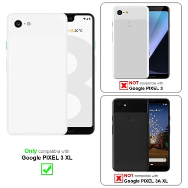 Google PIXEL 3 XL Suojakuori Lompakkokotelo (Musta)