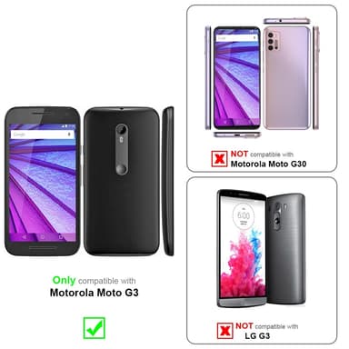 Motorola MOTO G3 Suojakuori Case (Musta)