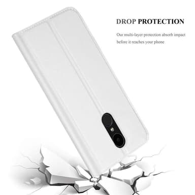 LG K4 2017 Suojakuori Lompakkokotelo (Hopea)