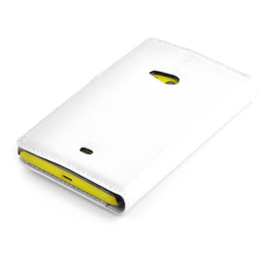 Nokia Lumia 625 Suojakuori Lompakkokotelo (Valkoinen)