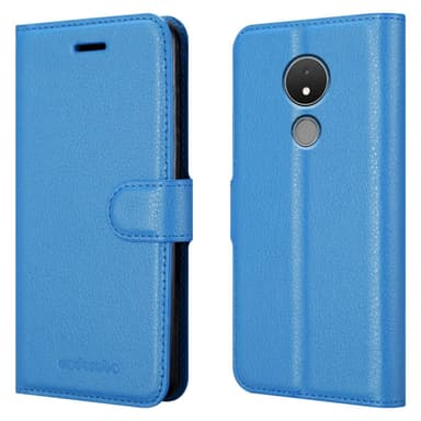 Nokia C21 Suojakuori Lompakkokotelo (Sininen)