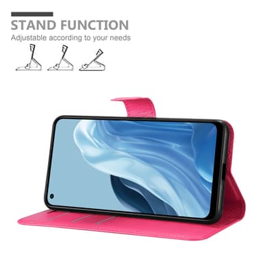 Realme 7 5G Suojakuori Lompakkokotelo (Vaaleanpunainen)