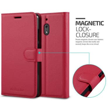 Nokia 2.1 Suojakuori Lompakkokotelo (Punainen)