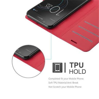 Sony Xperia L1 Suojakuori Lompakkokotelo (Punainen)