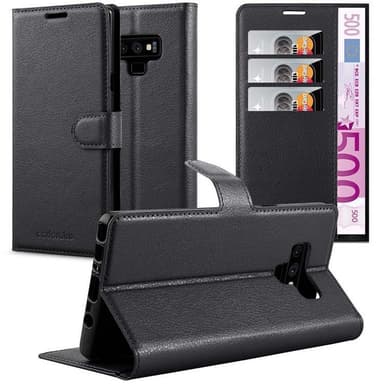 Samsung Galaxy NOTE 9 Suojakuori Lompakkokotelo (Musta)