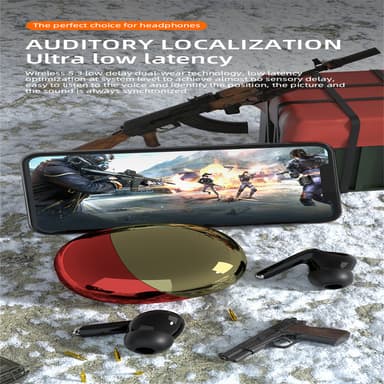 Langattomat In-Ear Bluetooth 5.3 HiFi -kohinaa vaimentavat kuulokkeet Musta