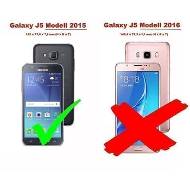 Samsung Galaxy J5 2015 Suojakuori Lompakkokotelo