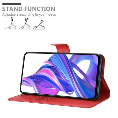 Honor 9X PRO Suojakuori Lompakkokotelo (Punainen)