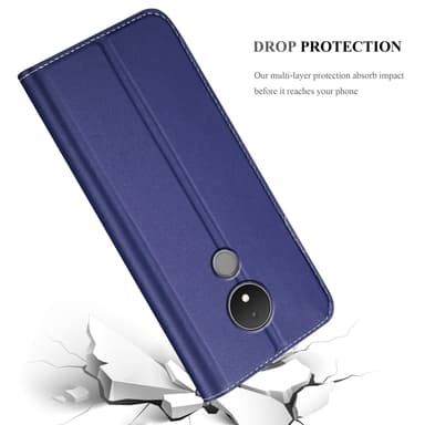 Nokia C21 Suojakuori Lompakkokotelo (Sininen)