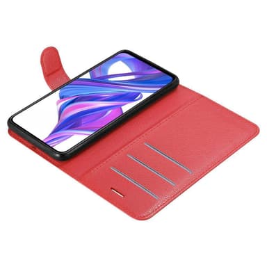 Honor 9X PRO Suojakuori Lompakkokotelo (Punainen)