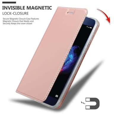 Honor 8 PRO Suojakuori Lompakkokotelo (Vaaleanpunainen)