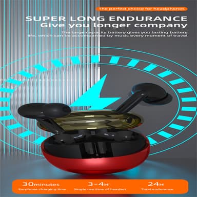 Langattomat In-Ear Bluetooth 5.3 HiFi -kohinaa vaimentavat kuulokkeet Musta