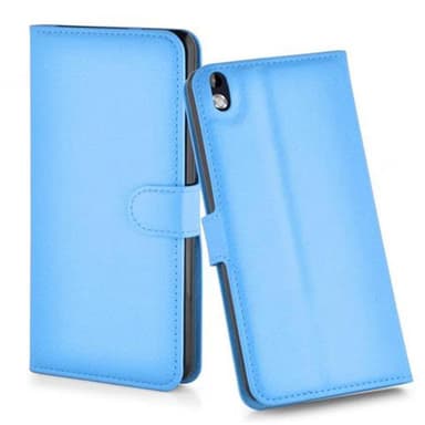 HTC Desire 816 Suojakuori Lompakkokotelo (Sininen)