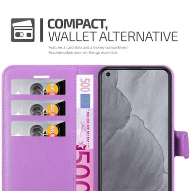 Realme GT Master Suojakuori Lompakkokotelo (Violetti)