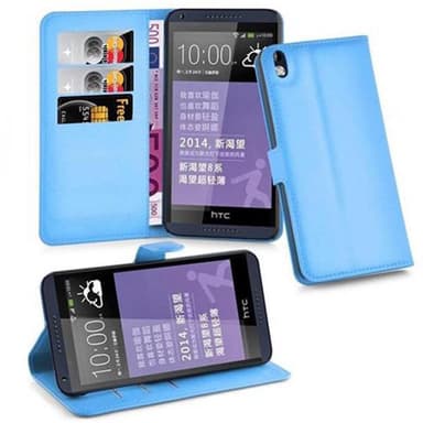 HTC Desire 816 Suojakuori Lompakkokotelo (Sininen)