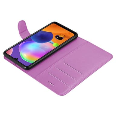 Samsung Galaxy A31 Suojakuori Lompakkokotelo (Violetti)