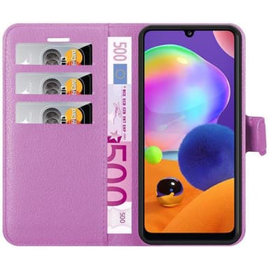 Samsung Galaxy A31 Suojakuori Lompakkokotelo (Violetti)