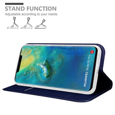 Huawei MATE 20 PRO Suojakuori Lompakkokotelo (Sininen)