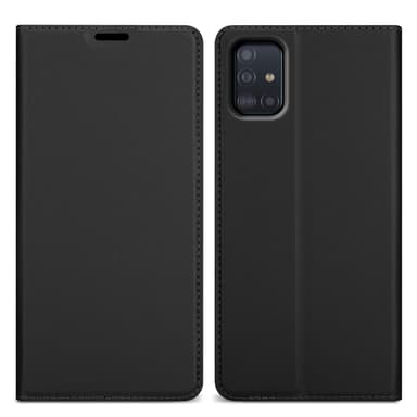 Samsung Galaxy A51 5G Suojakuori Lompakkokotelo (Musta)