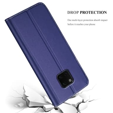 Huawei MATE 20 PRO Suojakuori Lompakkokotelo (Sininen)