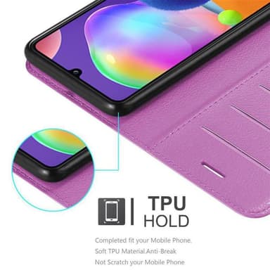 Samsung Galaxy A31 Suojakuori Lompakkokotelo (Violetti)