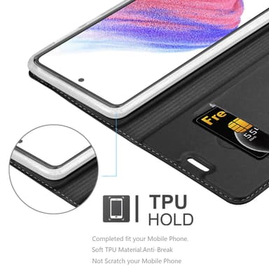 Samsung Galaxy A53 5G Suojakuori Lompakkokotelo (Musta)