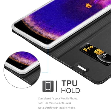Oppo FIND X5 PRO Suojakuori Lompakkokotelo (Musta)