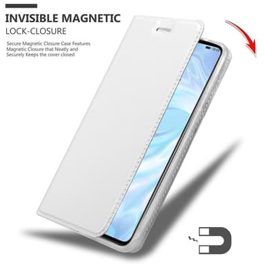 Huawei P30 Suojakuori Lompakkokotelo (Hopea)