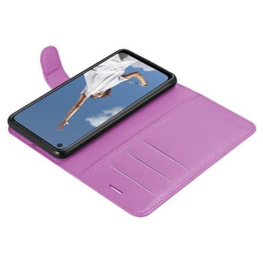 Oppo A52 Suojakuori Lompakkokotelo (Violetti)